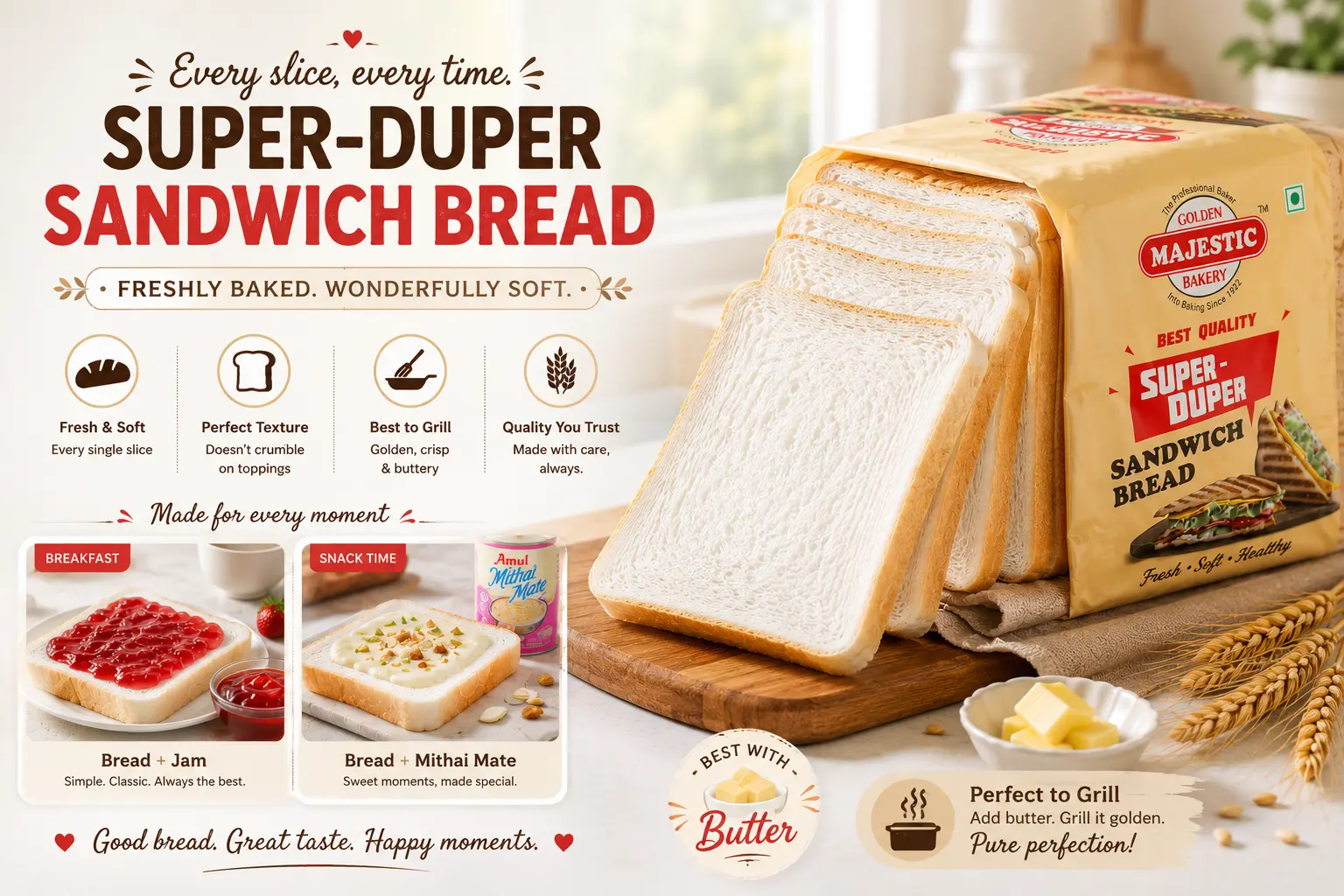 Super-Duper Sandwich Bread features and serving ideas